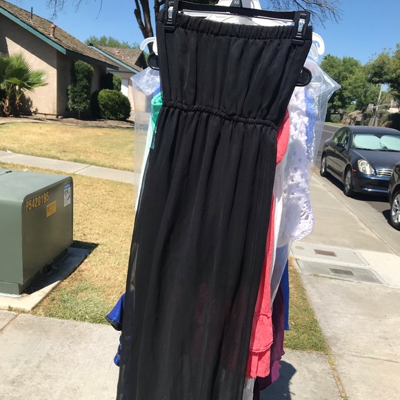 Strapless black dress - Picture 2 of 4